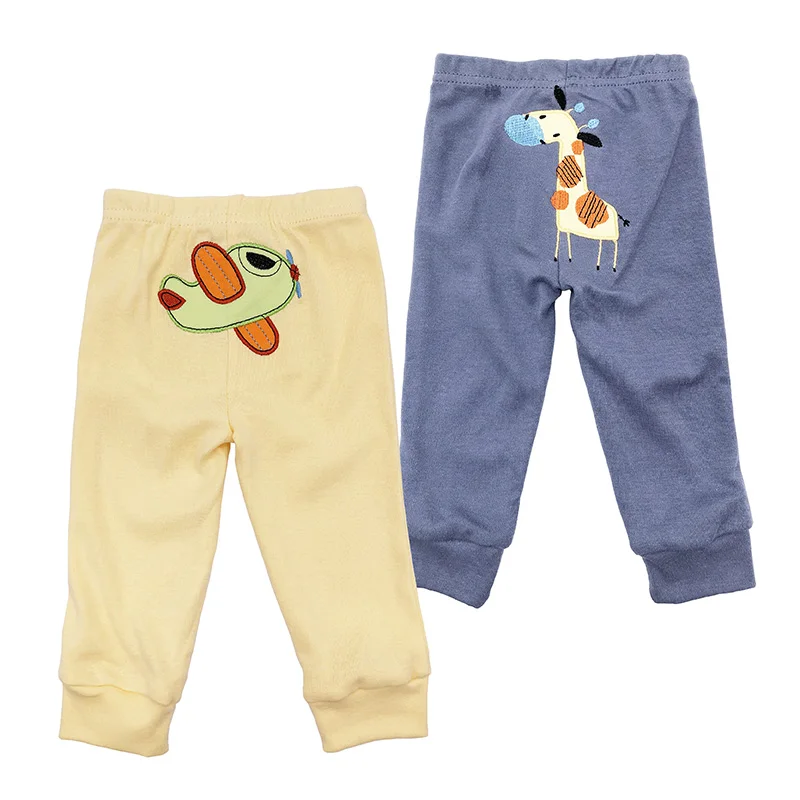 Случайные 2 шт. для маленьких мальчиков и девочек брюки хлопок детская одежда