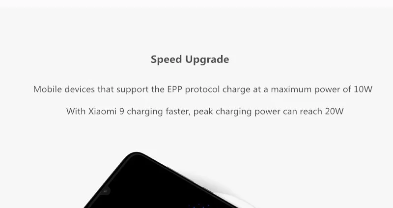 Беспроводное зарядное устройство Xiaomi 20 Вт(быстрая Беспроводная зарядка вспышки/независимый бесшумный вентилятор/со стандартом зарядки Qi