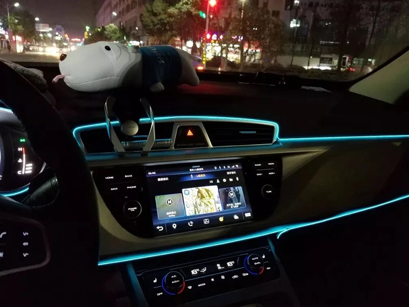 Гибкая неоновая Светодиодная лента для салона автомобиля для Citroen C1 C5 C4L Nuevo C3 C4 Aircross Berlina кактус DS5 DS6 3m 5m