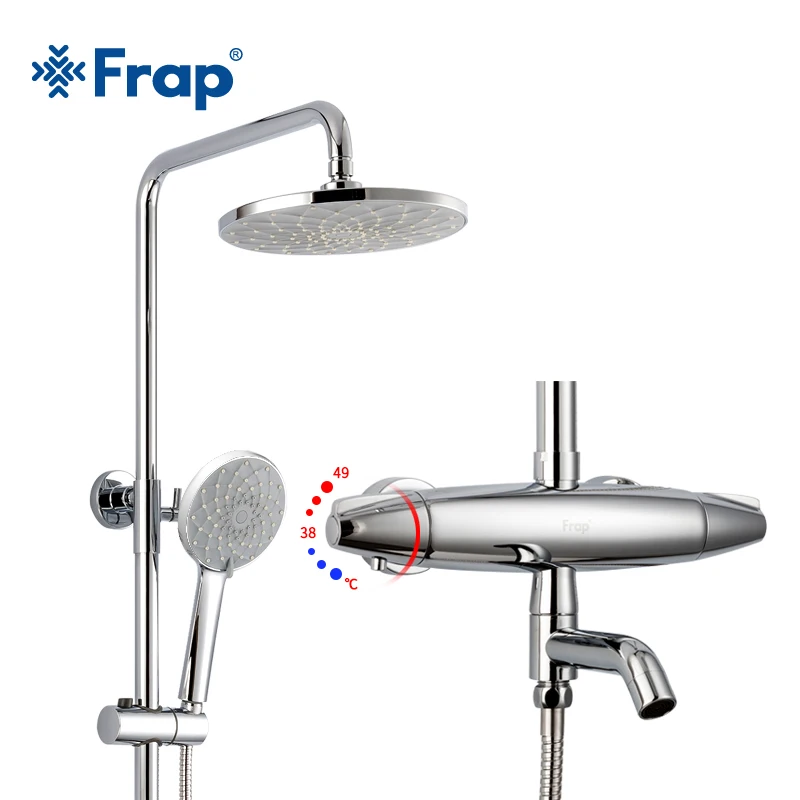 Frap новый набор для душа умный Термостатический смеситель Насадка латунный