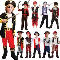 halloween pirate captain shoes cover cosplay costumes for children boys party jack hat unisex pirate cap dress up