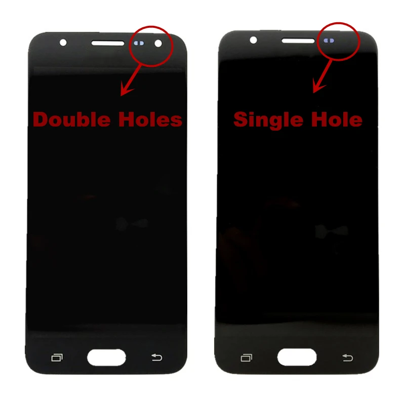 Замена с передней фронтальной вспышкой отверстие LCD для Samsung Galaxy J5 Prime G570 G570F ЖК