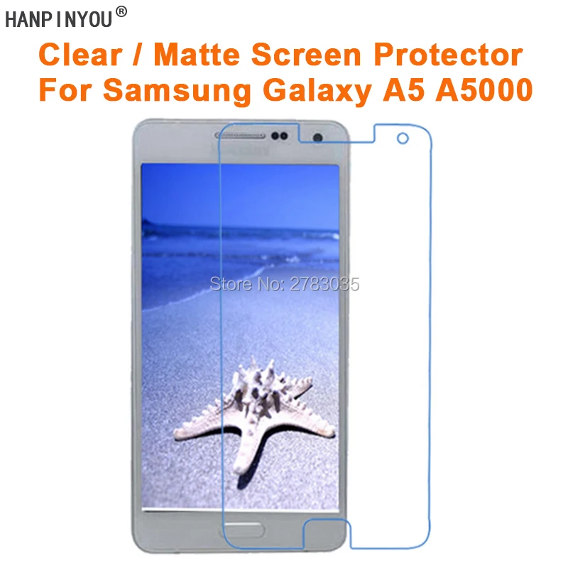 Для Samsung Galaxy A5 A500 A5000 5 0 &quotпрозрачная глянцевая/Антибликовая матовая защитная