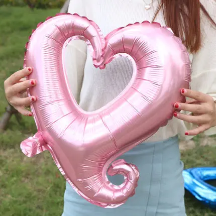 1 шт. большой крюк сердце фольги Воздушные шары Надувное свадебное украшение mariage