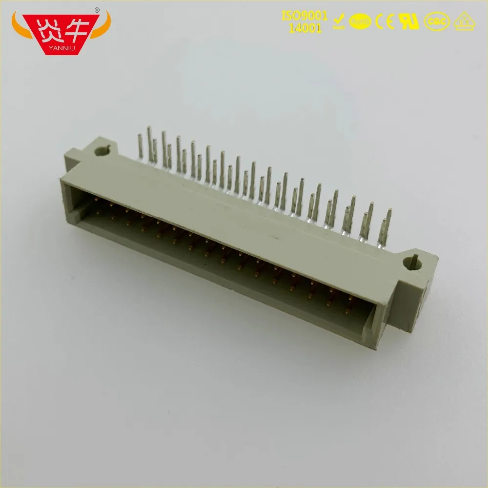 50 шт. 232 DIN41612 DIN разъем 710-1100-2132-R 2*16P 32PIN мужской правый Угловые булавки европейская