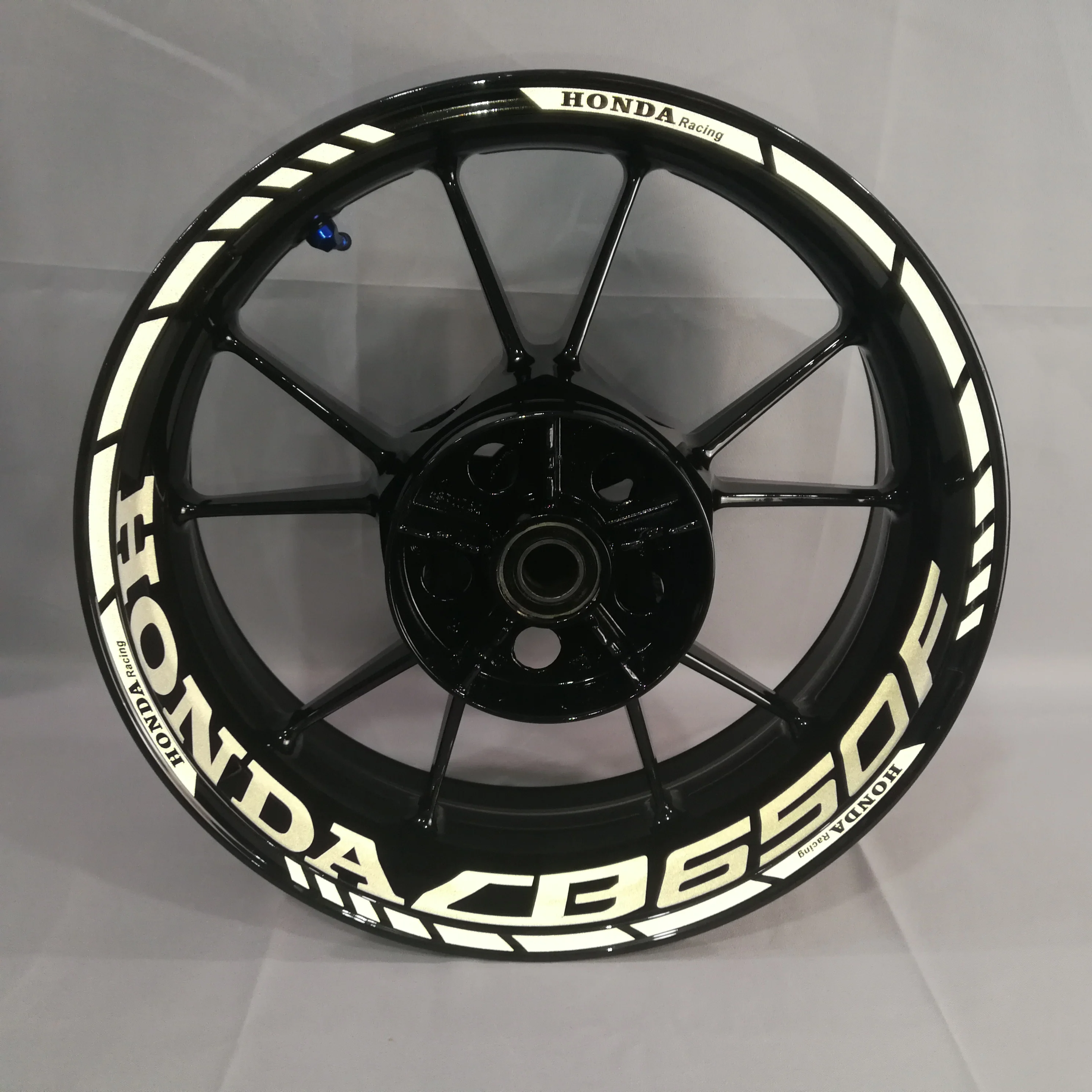 Для honda CBR650F мотоциклы колеса наклейки водонепроницаемый Светоотражающие Обода наклейки передние и задние пользовательские внутренний обод