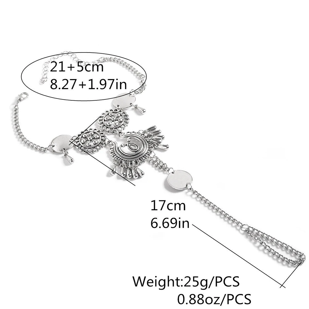 Женские сандалии в стиле ретро Пляжная цепочка на щиколотке ювелирное изделие