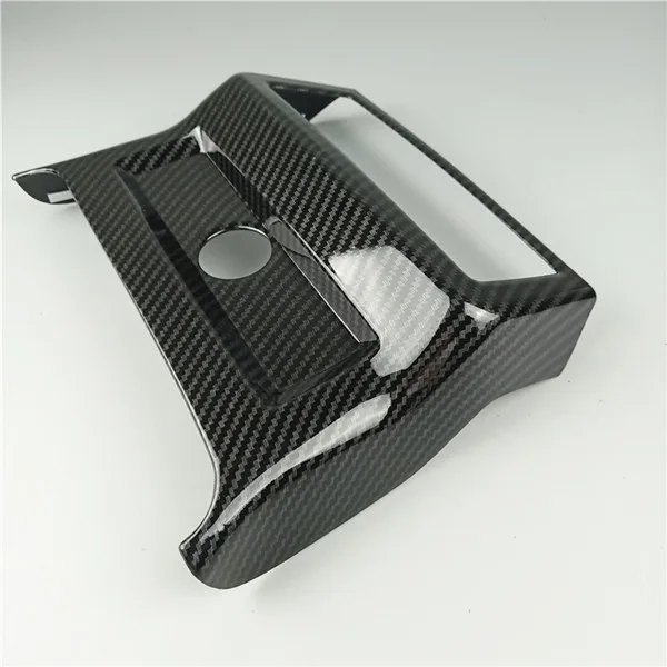 Storage Box Автомобильная Стайлинг задняя рамка для кондиционера декоративная накладка для Audi A6 C8 углеродное волокно цветная панель для бардачка наклейки - Название цвета: Storage Box