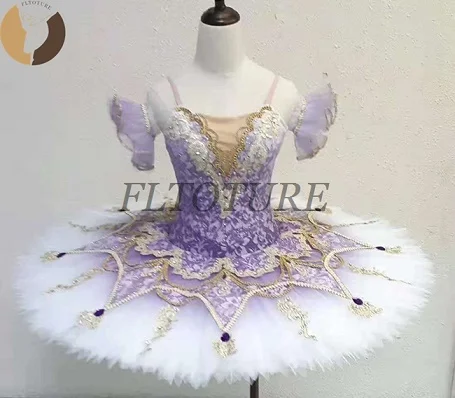 lilac color FLTOTURE сиреневая классическая балетная юбка-пачка для блинов, 10 размеров, JY2515, Профессиональный Балетный Щелкунчик на заказ - Цвет: lilac color