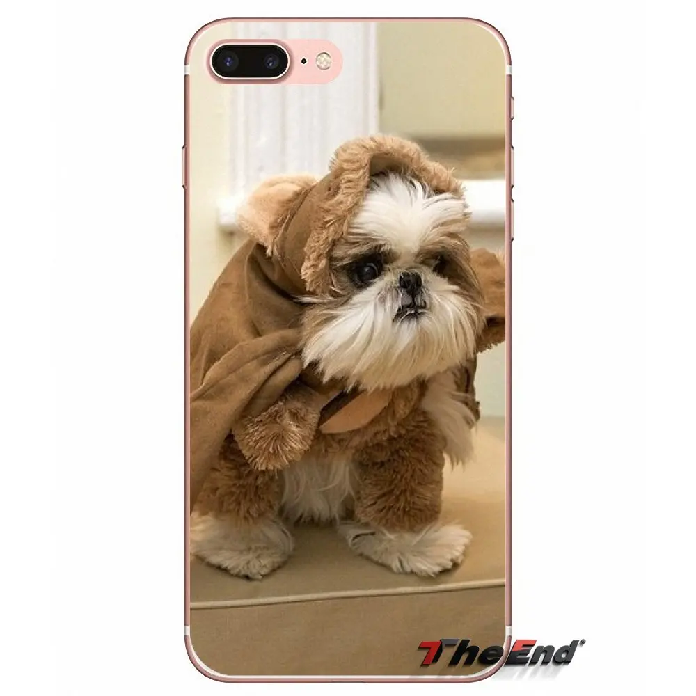 Мягкий прозрачный чехол для щенков собак shih tzu Huawei P Smart Y6 Ascend P8 P9 P10 Plus Nova P20 Lite Pro Mini