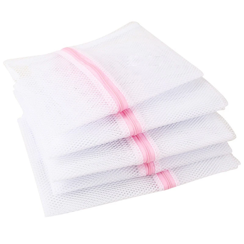 Домашняя Сетчатая Сумка для стирки 4 упаковки сумка нижнее белье с молнией одежды