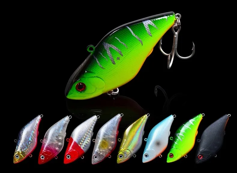 Trulinoya DW22 VIB рыболовные приманки 7 см 13,8 г рыболовные жесткие приманки с подвижными стальными шариками двойные тройные Крючки Рыбная чешуя