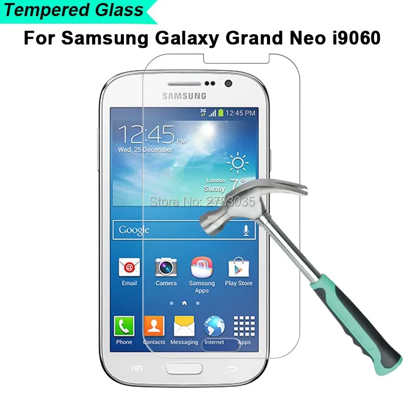 Для Samsung Galaxy Grand Neo i9060 &amp Duos i9080 9H твердость 2.5D ультра-тонкая закаленная Защитная