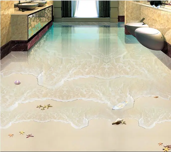 Красивый романтический 3d настил настенный ковер для звукоизоляции обои пляжные