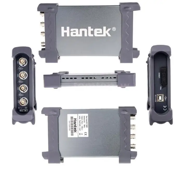 Цифровой осциллограф Hantek 6074BE портативный с интерфейсом 2 0 4 канала 70 МГц