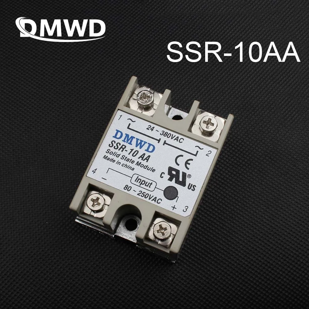 Твердотельные реле переменного тока 10 А 80 250 В на 24 380 SSR 10AA твердотельные высокого