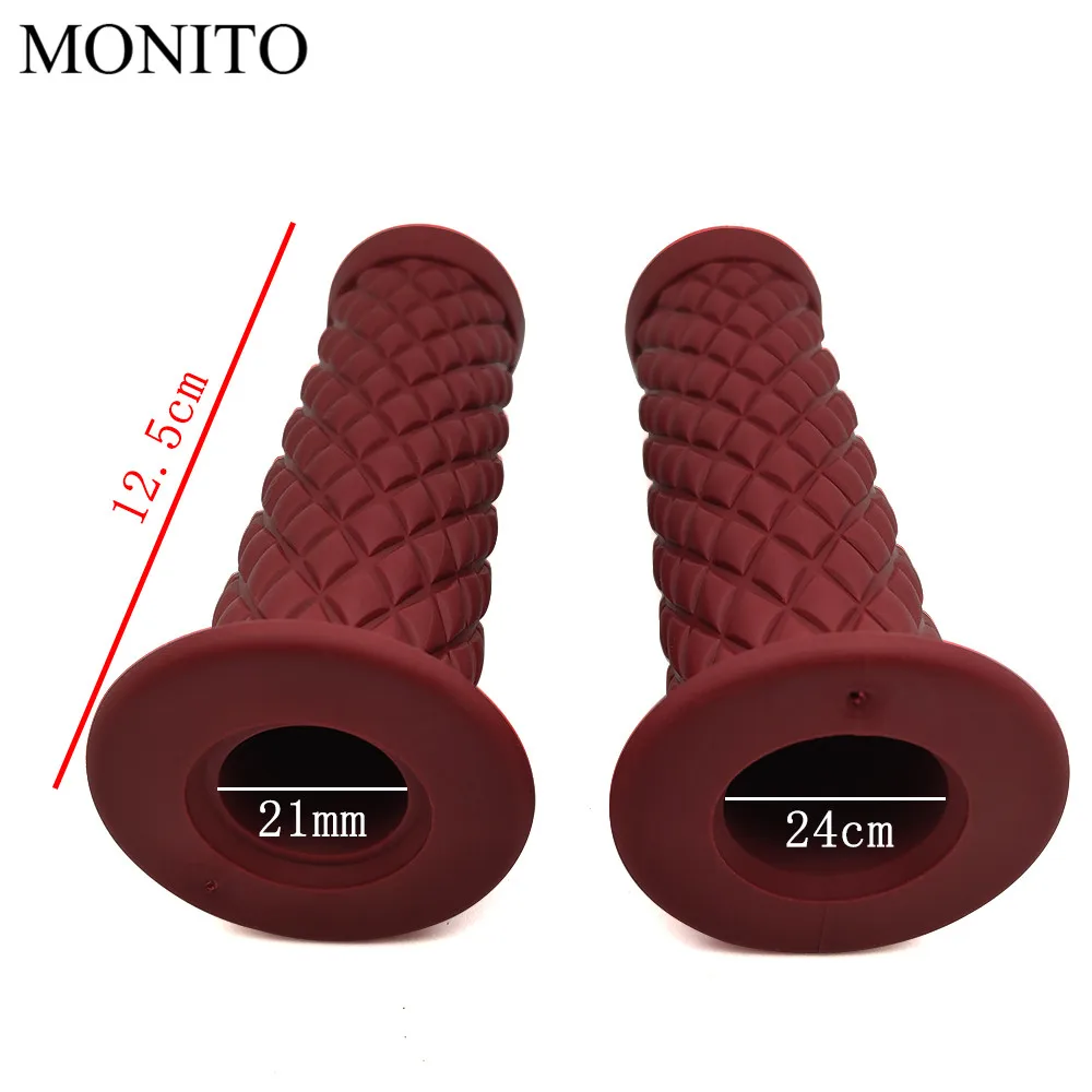 Универсальные винтажные резиновые ручки для мотоциклов 7/8 дюйма 22 мм DUCATI Monster M600