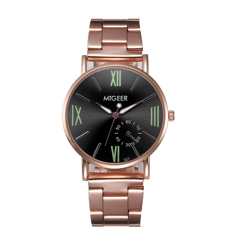 Новые Relojes MIGEER часы мужские роскошные дизайнерские кварцевые из нержавеющей