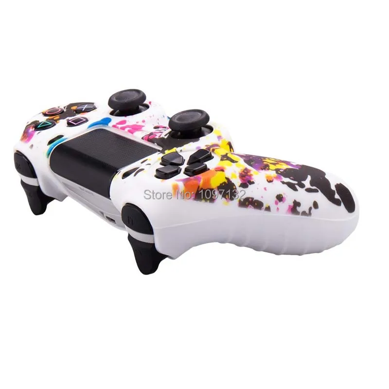 Камуфляжный силиконовый защитный кожаный чехол для sony Playstation PS4 Play Station PS 4 Dualshock 4 игровой джойстик