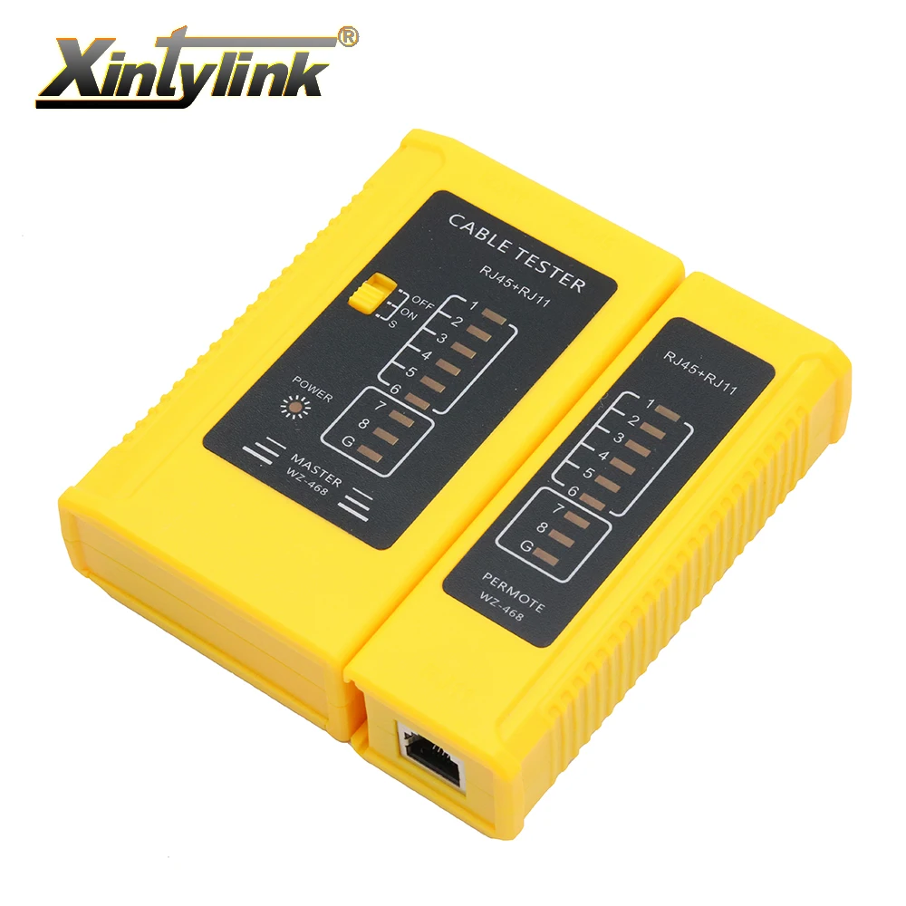 Сетевой тестер xintylink rj45 инструмент для проводов RJ11 rj12 8p 6p телефонный ethernet кабель