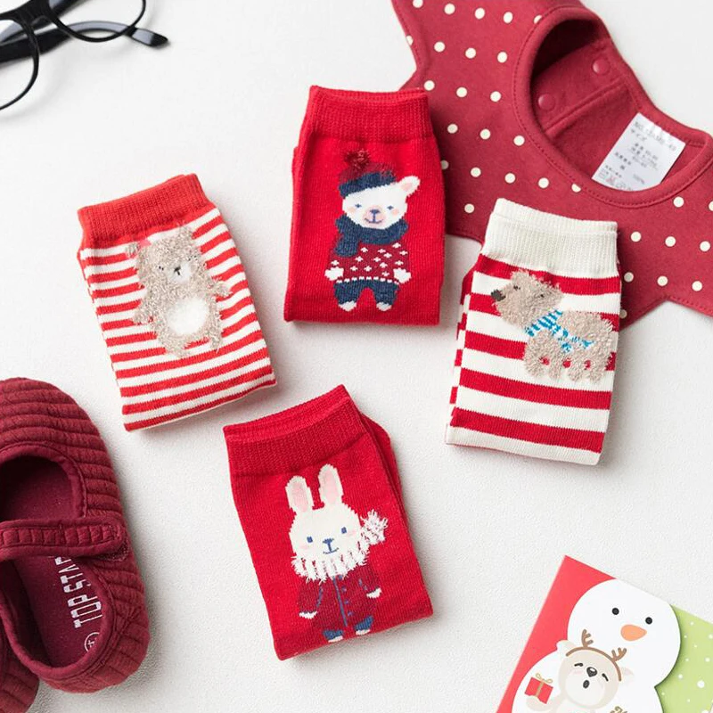 Носки детские х/б 4 пары на осень/зиму|children socks|cotton cartoonkids boy socks |