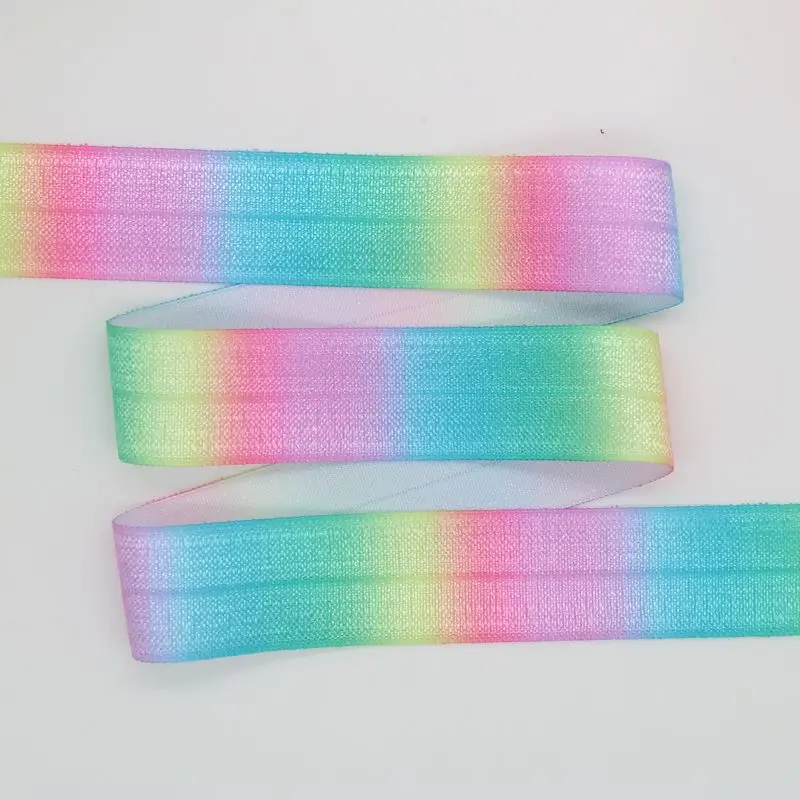 Повязка на голову с принтом Павлин 25 мм|fold elastic|printed foe elasticfoe printed |