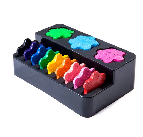 

6/12Colors Non-toxic Crayon edible baby finger drawing Supplies kindergarten Easy to erase educational kid drawing AKP011