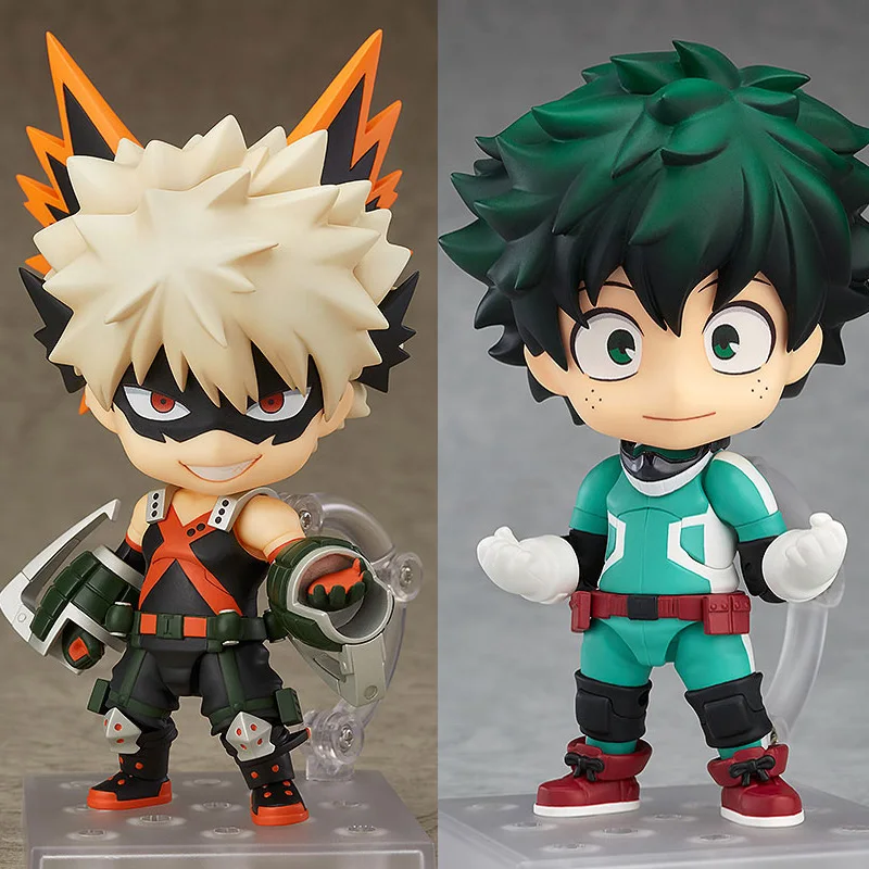 Аниме Мой герой Академии Nendoroid 705 bakugou katsuki и 686 MIDORIYA IZUKU ПВХ Действие fiugre Коллекция