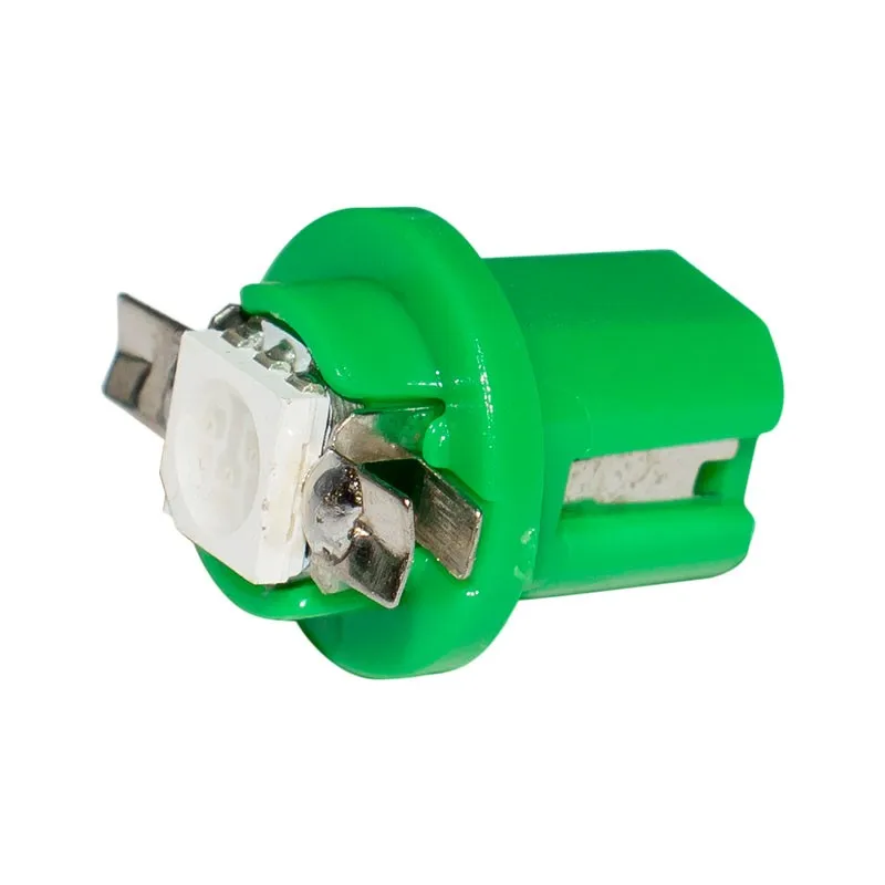 1000 шт. T5 B8.5D водить автомобиль освещение подсветка приборов, Wedge Bulb, t5 B8.5 5050 SMD авто измерительная приборная панель сторона черная интерьер светодиодные лампы 12 V 1000X