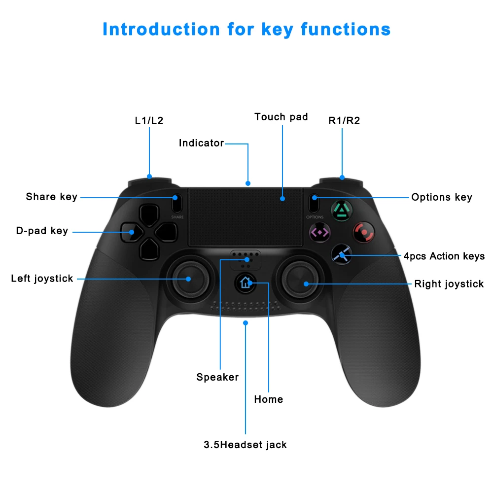 XGODY Bluetooth беспроводной геймпад для PS4 PS3 контроллер Джойстик sony Playstation Dualshock 3 4 окна