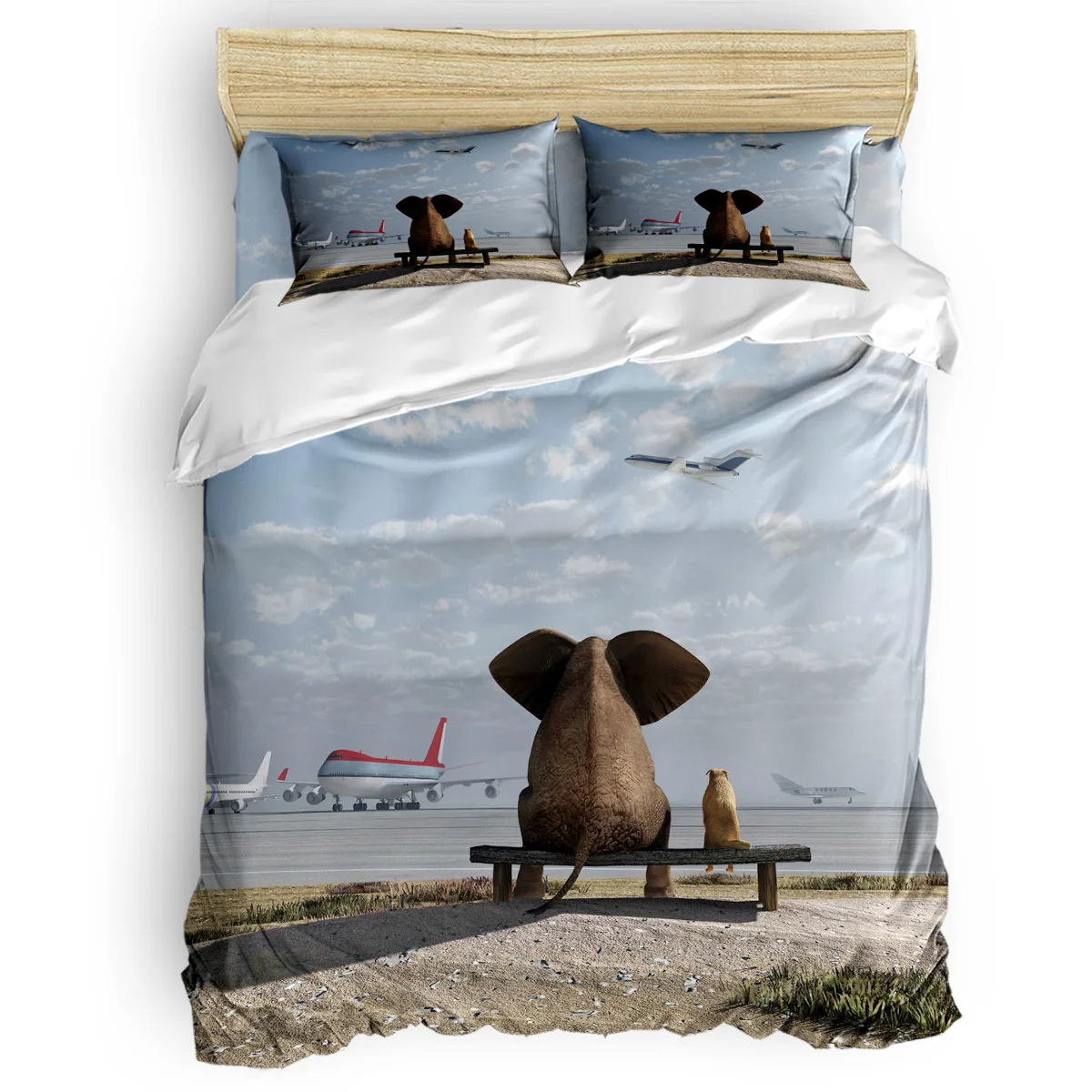 Африканский индийский слон комплект из 4 предметов комфортный чехол для первого