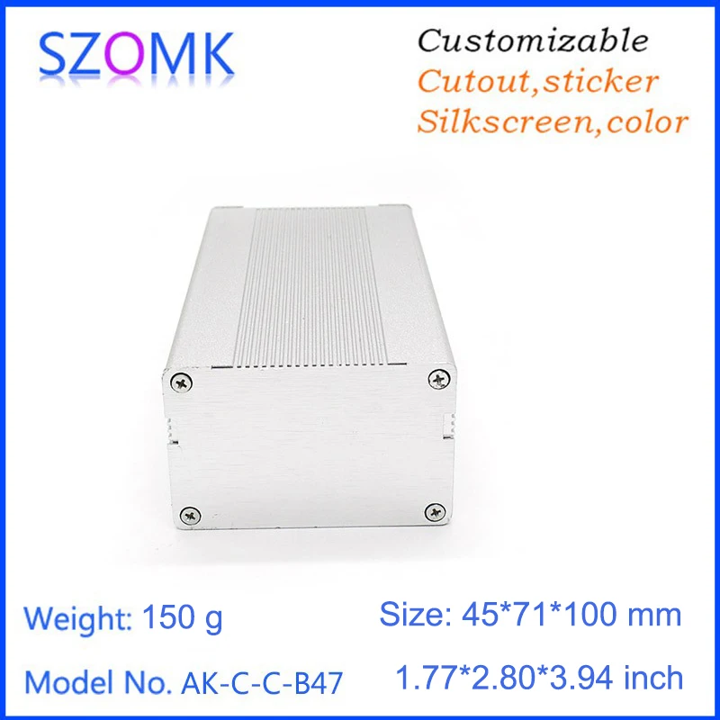 Алюминиевый корпус szomk 1 шт. 45*71*100 мм электрическая распределительная коробка