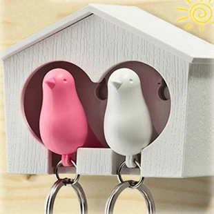 Милый двойной Птичье гнездо украшение дом птица свисток хорошая игрушка брелок