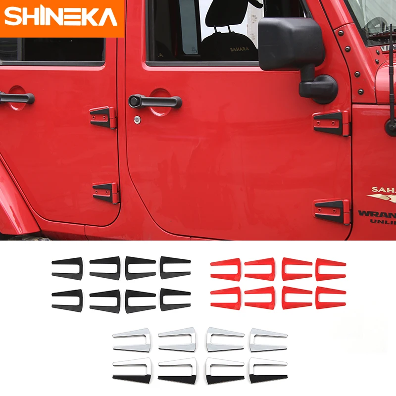 SHINEKA 4 двери дверные петли для автомобиля защитная накладка Jeep Wrangler JK