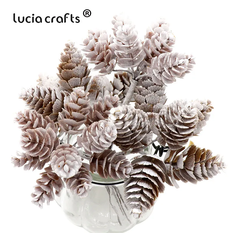 Lucia crafts 1 Набор/партия букет из СОСНОВЫХ ШИШЕК для рождественского декора венок ручной работы ГИРЛЯНДА цветочное Ремесло Искусственные растения A0801