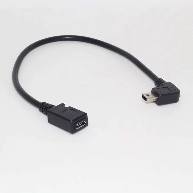 Угловой переходник mini USB 5p папа микро мама под углом 90 градусов 200 шт./лот|usb vga display