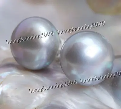 Серьги-гвоздики серебряные с искусственным жемчугом 10-11 мм | Украшения и