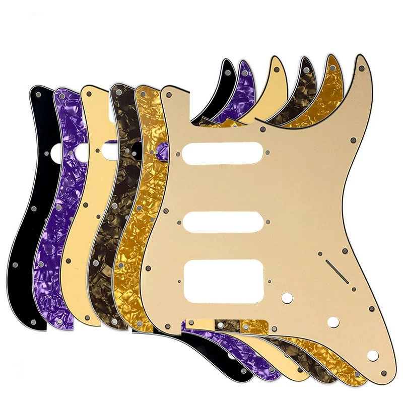 Запчасти для гитары Pleroo-для США \ Мехико Fd Stratocaster 72' 11 винтовое отверстие Стандартный St Humbucker Hss гитара накладка царапина пластина