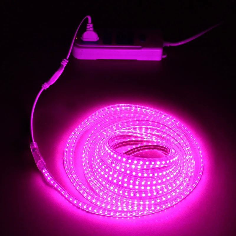LAIMAIK SMD2835 светодиодный светильник Светодиодная лента 220 В перем. Тока 48