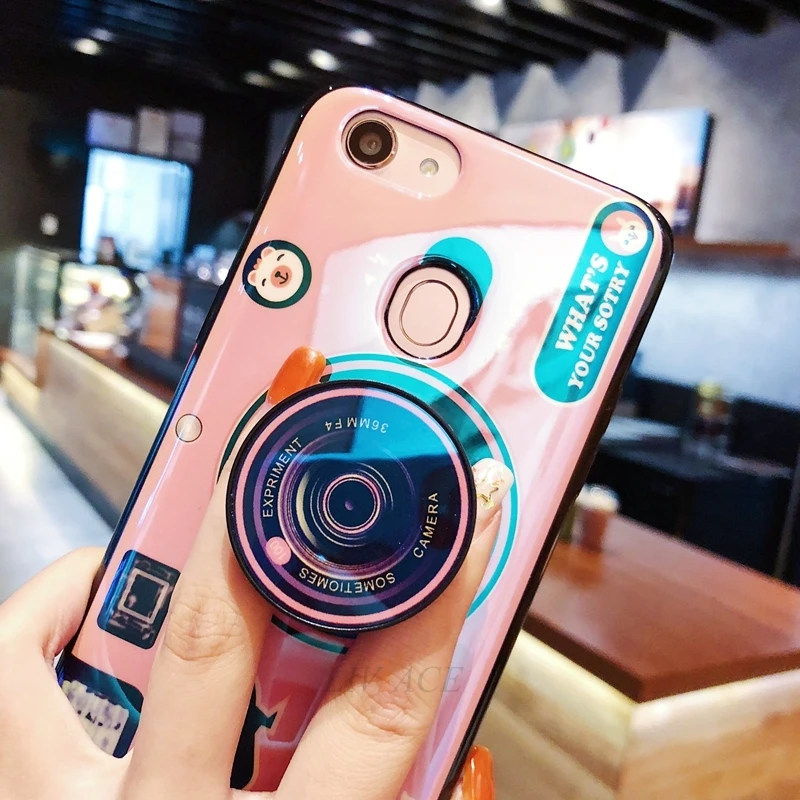 Blue ray камера держатель телефона чехол для oppo realme 2 pro 1 c1 f3 f1s f9 f5 f7 a3s подставка ручка