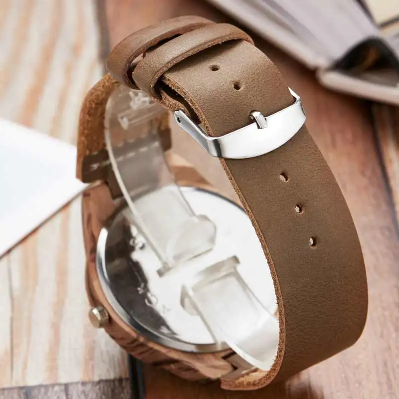 Фото Деревянные часы Reloj Mujer мужские и женские кварцевые с имитацией деревянного Деревянные часы Reloj Mujer мужские и женские кварцевые с имитацией деревянного