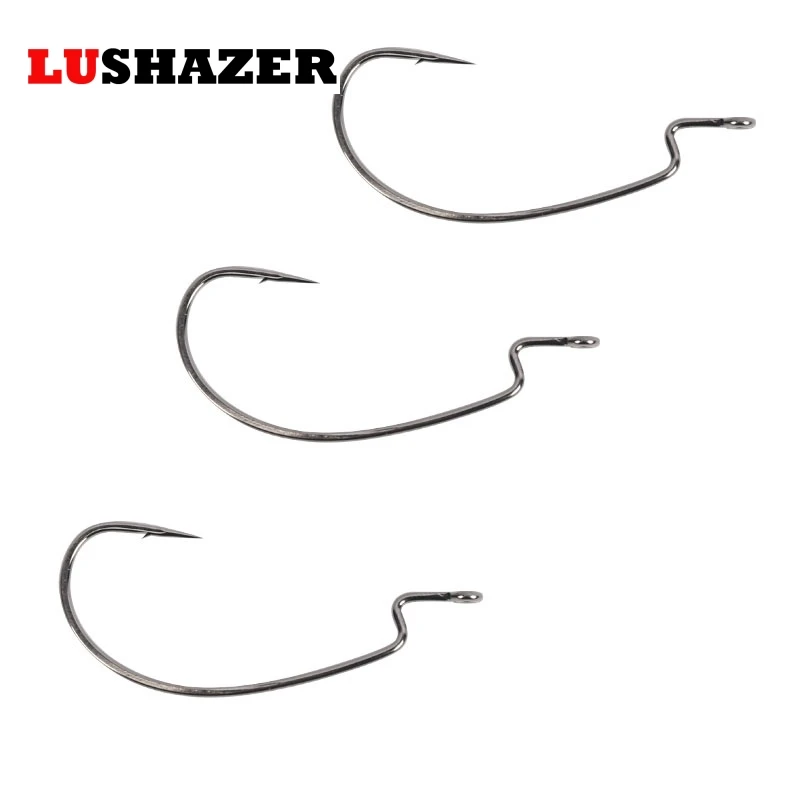 Рыболовные крючки LUSHAZER из углеродистой стали со свинцовой головкой 1 #2 #1/0 #2/0 #3/0 #4/0