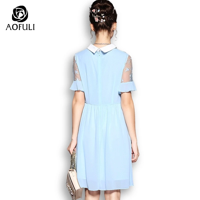 AOFULI S-XXXXL 5XL сексуальное летнее праздничное платье большого размера с