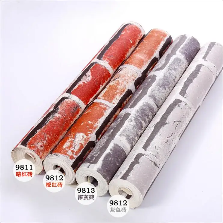 3D камни кирпичи шаблон обои для гостиной кафе бар Декор водонепроницаемый декор