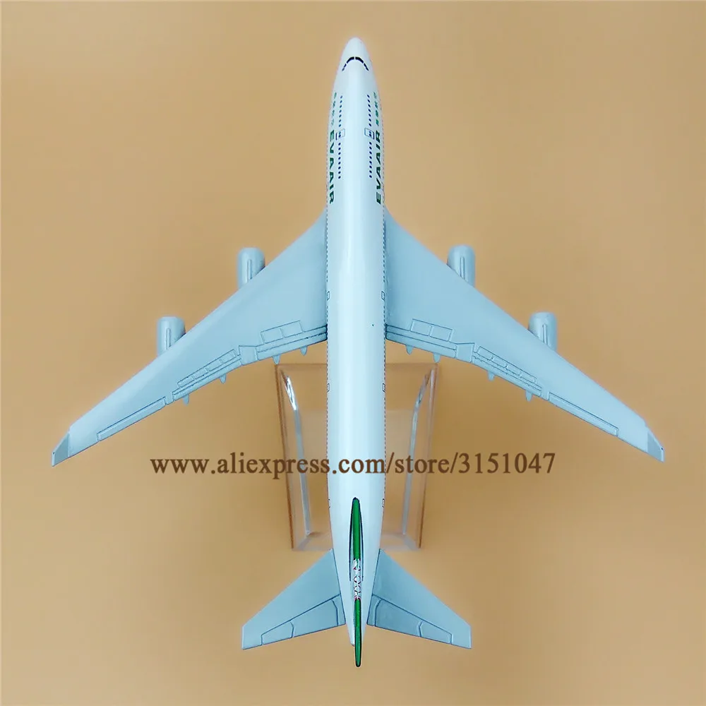 Фото 16 см сплав металла Тайвань EVA AIR B747 400 Модель Боинга 747 модели самолета w Стенд 16 см сплав металла Тайвань EVA AIR B747 400 Модель Боинга 747 модели самолета w Стенд