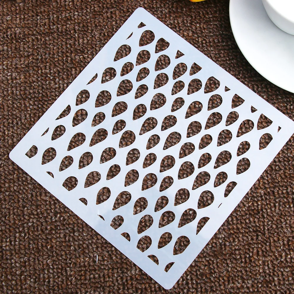 1 шт. свежий трафарет в форме капли дождя многоразовый аэрограф Рисование