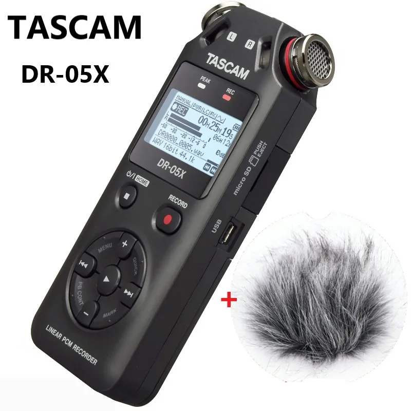 TASCAM DR05X DR 05X Портативный цифровой диктофон для интервью MP3 HD шумоподавление запись