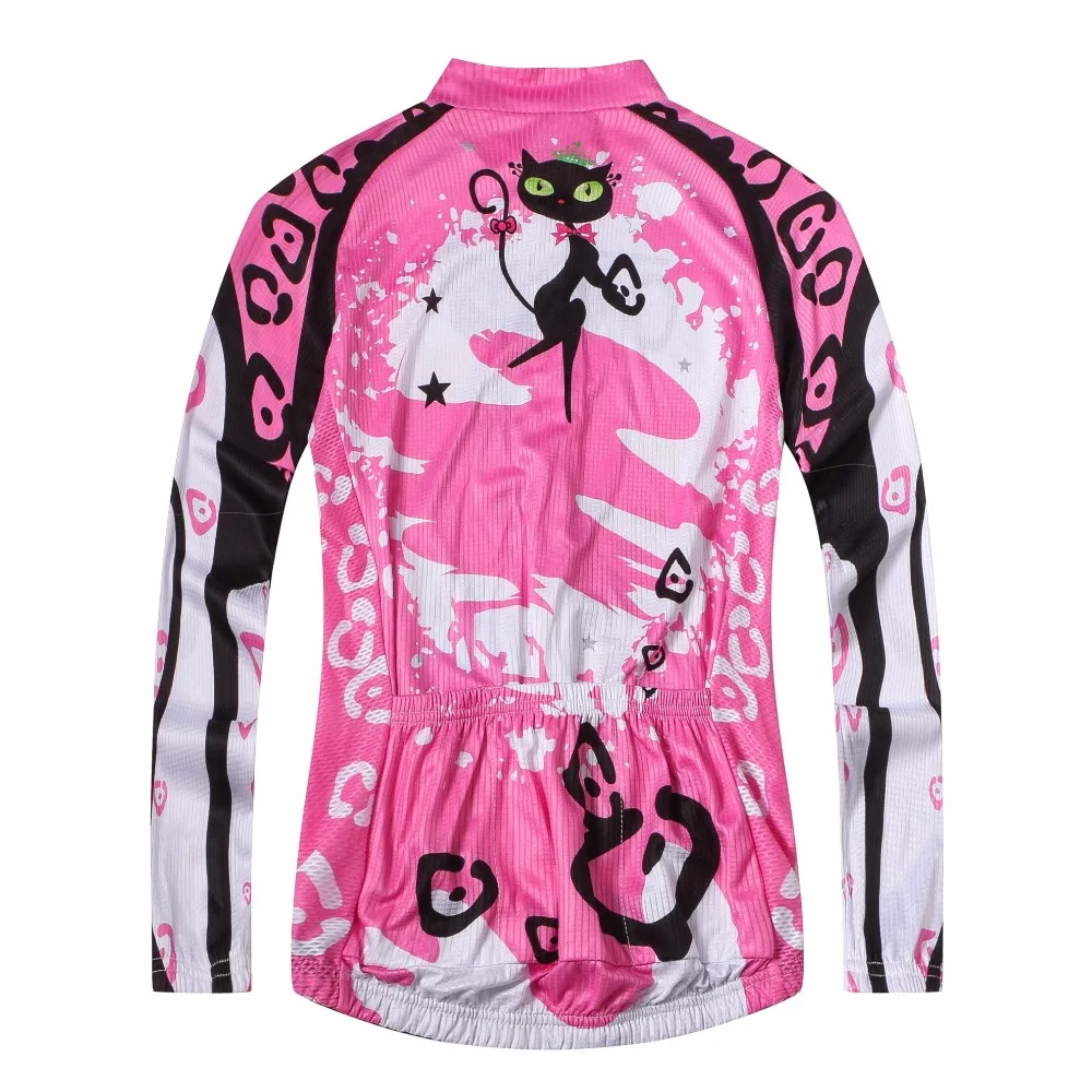 Футболка женская велосипедная с длинным рукавом розовая/синяя|cycling shirt|women cycling