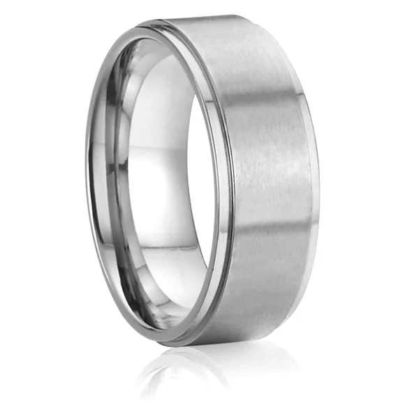 Мужское титановое обручальное кольцо с матовой отделкой размеры 5 15|wedding band ring|band