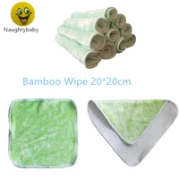12lot double layers cloth bamboo baby wipes reusable washable soft eco baby towels bib free shipping